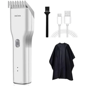 The ENCHEN cordless hair clipper offers one-button length adjustments and USB charging for easy, at-home haircuts for the whole family.