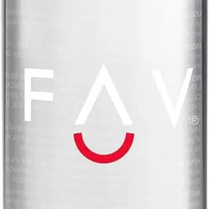 A bottle of FAV Water Based Lubricant, hygienically packaged and formulated with care, to enhance pleasure.