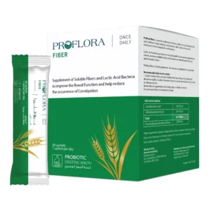 Individual sachets of a daily fiber supplement with soluble prebiotic fiber and probiotics to promote digestive regularity and ease constipation.