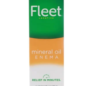 This Fleet Mineral Oil Enema 6-pack provides gentle and effective constipation relief by lubricating and softening hard stools for easy passage.