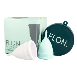 A comfortable and reusable FLON soft menstrual cup made from medical-grade silicone offers leak-proof protection for up to 12 hours while reducing waste.