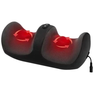The Medcursor foot massager with heat provides soothing relief and adjustable massage intensity for tired feet and calves.