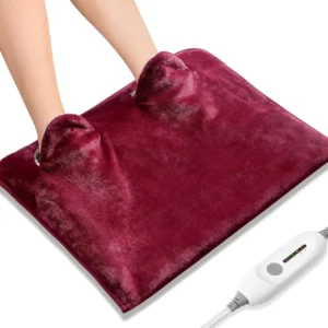 The electric foot warmer provides soothing heat with a unique two-pocket design for maximum warmth and pain relief.