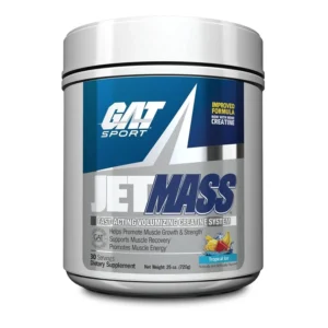 GAT Sport Jetmass tropical ice protein drink in compact packaging, designed to perfection and packed with features.