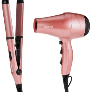 The Geepas 4-in-1 portable hair dryer set features soft and fast speeds, multiple heat settings, a cool shot function, and includes an EVA bag for easy travel, perfect for family use and salon styling.