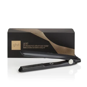 Achieve salon-quality, frizz-free hair easily with the ghd Gold Professional Hair Straightener's ceramic floating plates, soft gloss coating, and rapid 30-second heating for excellent quality styling.