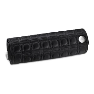 ghd styler storage bag in a roll-up style with a detachable heat resistant mat to protect surfaces from hot styling tools.