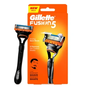The Gillette Fusion5 razor features five blades, a microfin skin guard, and a precision trimmer for a comfortable, close shave and precise beard shaping.