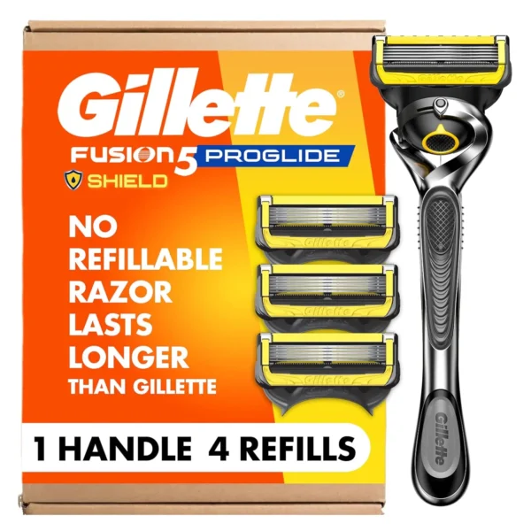 Shield Razor Combine Gillette ProGlide Shield Razor + 4 Blade Refills