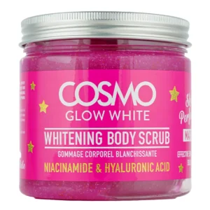 This whitening body scrub gently exfoliates dead skin cells, revealing healthy, glowing skin with regular use.