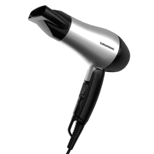 This durable and easy to use GRUNDIG hair dryer HD 2200 offers great value for money and a stylish design.