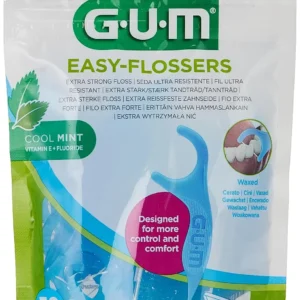 GUM Easy Floss easily slides between teeth and below the gumline to remove plaque and keep gums healthy.