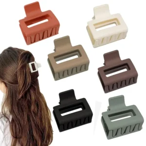 These medium hair claw clips for women and girls feature a strong hold, nonslip design, and are perfect for styling both thin and thick hair.