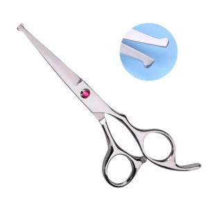 This professional hair cutting scissors set includes safety round head shears ideal for kids, women, and men, along with thinning shears for hairdressing.