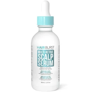 HAIR BURST hair growth serum infused with Capixyl and Procapil, featuring avocado and coconut fragrance for revitalized, thicker-looking hair.