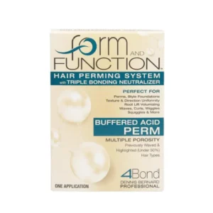 Form and Function hair perming system creates soft, firm curls with an even pattern on multiple porosity and highlighted hair in under 30 minutes.