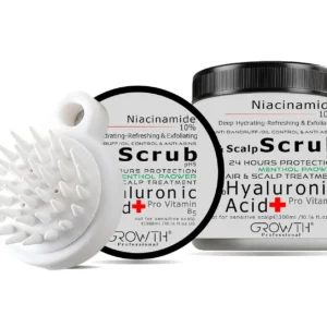 This hair and scalp scrub deeply cleanses, fights dandruff, reduces itching, and provides anti-aging benefits for healthier hair.