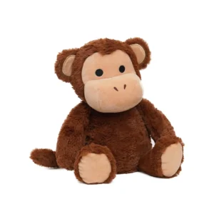 This cute heatable monkey plush is microwavable and provides warm therapy for pain relief.
