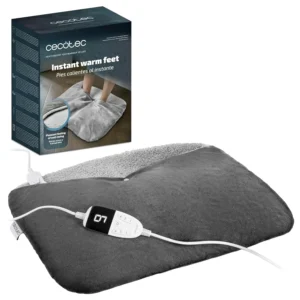 The HeatConfort electric foot warmer provides soothing warmth with six temperature settings and four timer levels for personalized comfort on cold days.