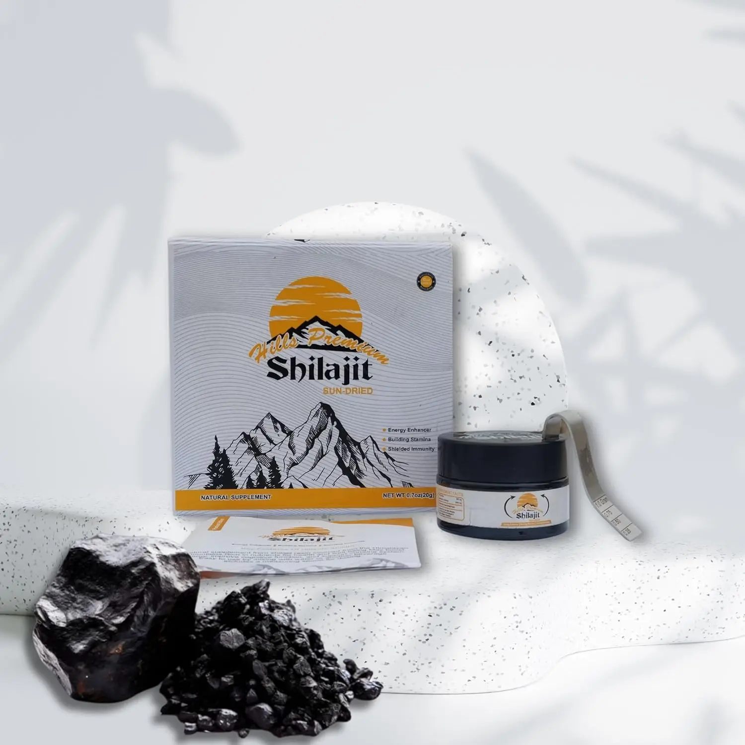 Premium Hills Shilajit resin provides natural energy and stamina support for men and women.