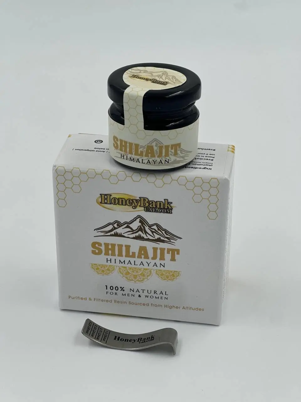 This is an image of Himalayan Shilajit, a pure and organic natural energy booster sourced from the Himalayas, known to strengthen and revitalize.