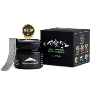 Premium Himalayan Shilajit gold resin, sun-dried to preserve essential nutrients and rich in over 84 trace minerals.