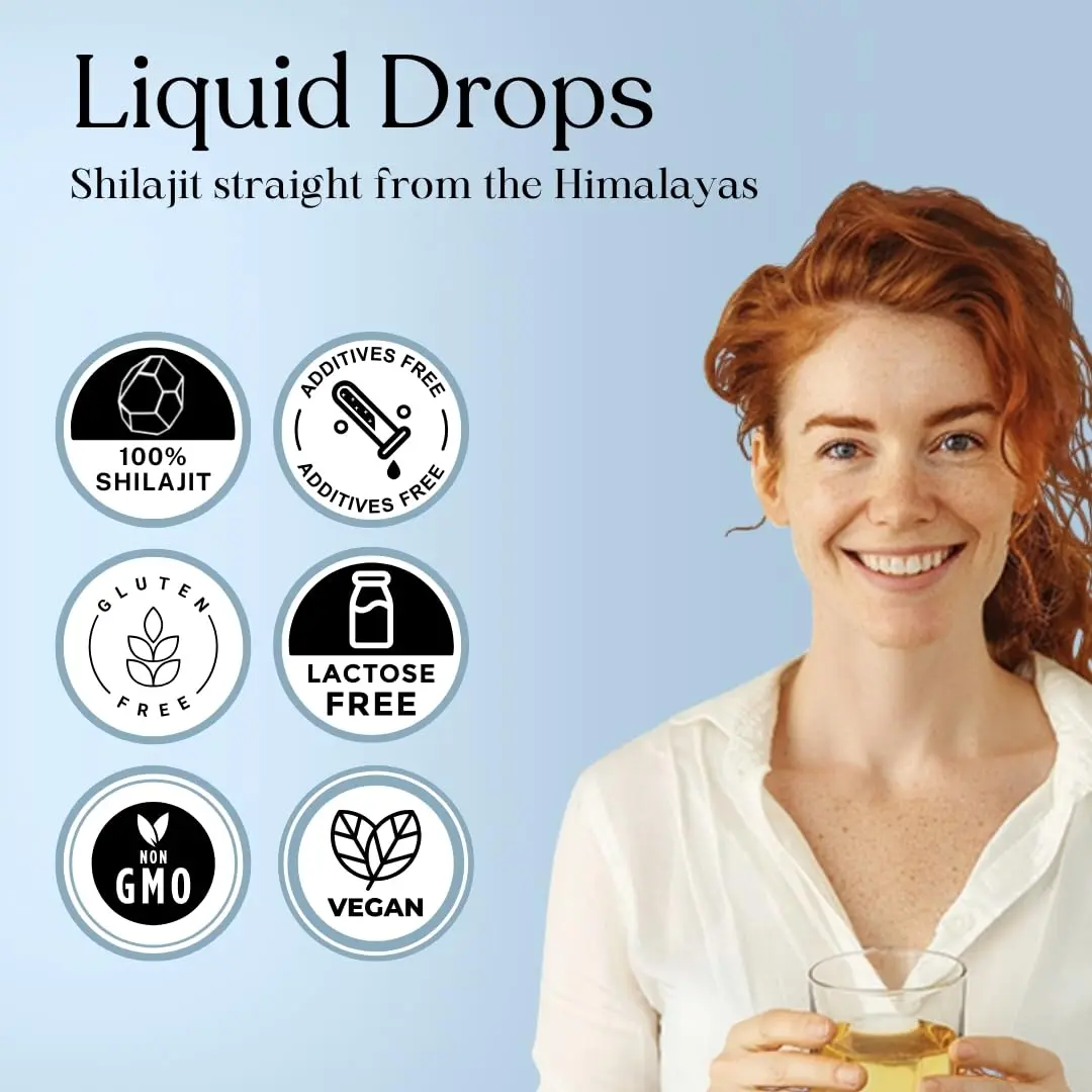 Pure Himalayan shilajit liquid drops, harvested at 16,000 ft, are a rich source of natural fulvic acid and trace minerals for daily health.