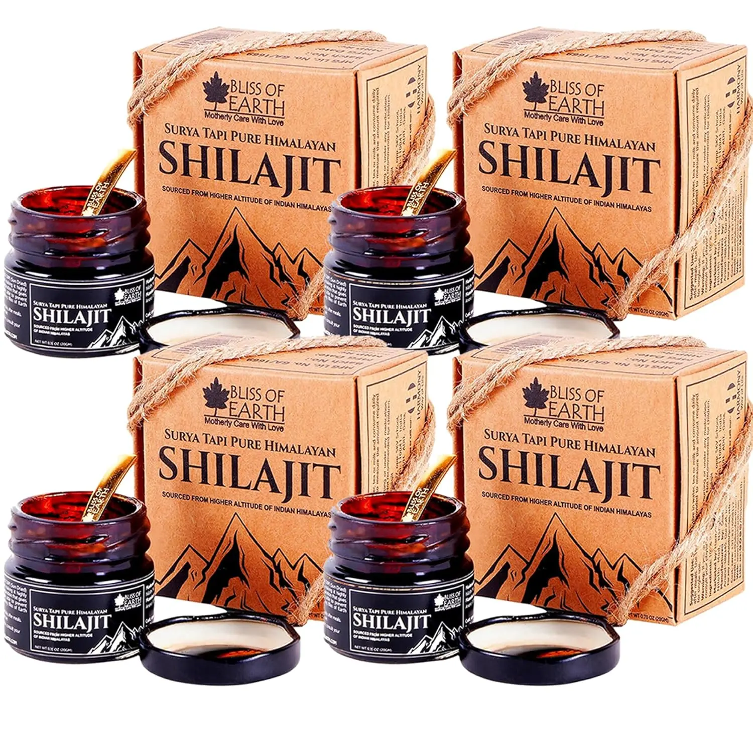 Bliss of Earth sun-dried Himalayan shilajit resin provides natural energy, stamina, focus, and clarity for daily performance.