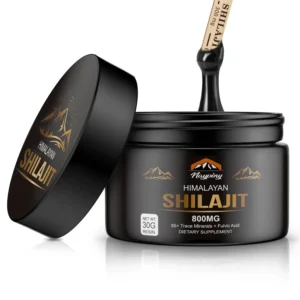 Premium Himalayan Shilajit resin extracted at 5500 meters, rich in fulvic acid and 85+ trace minerals for energy, immunity and overall well-being.