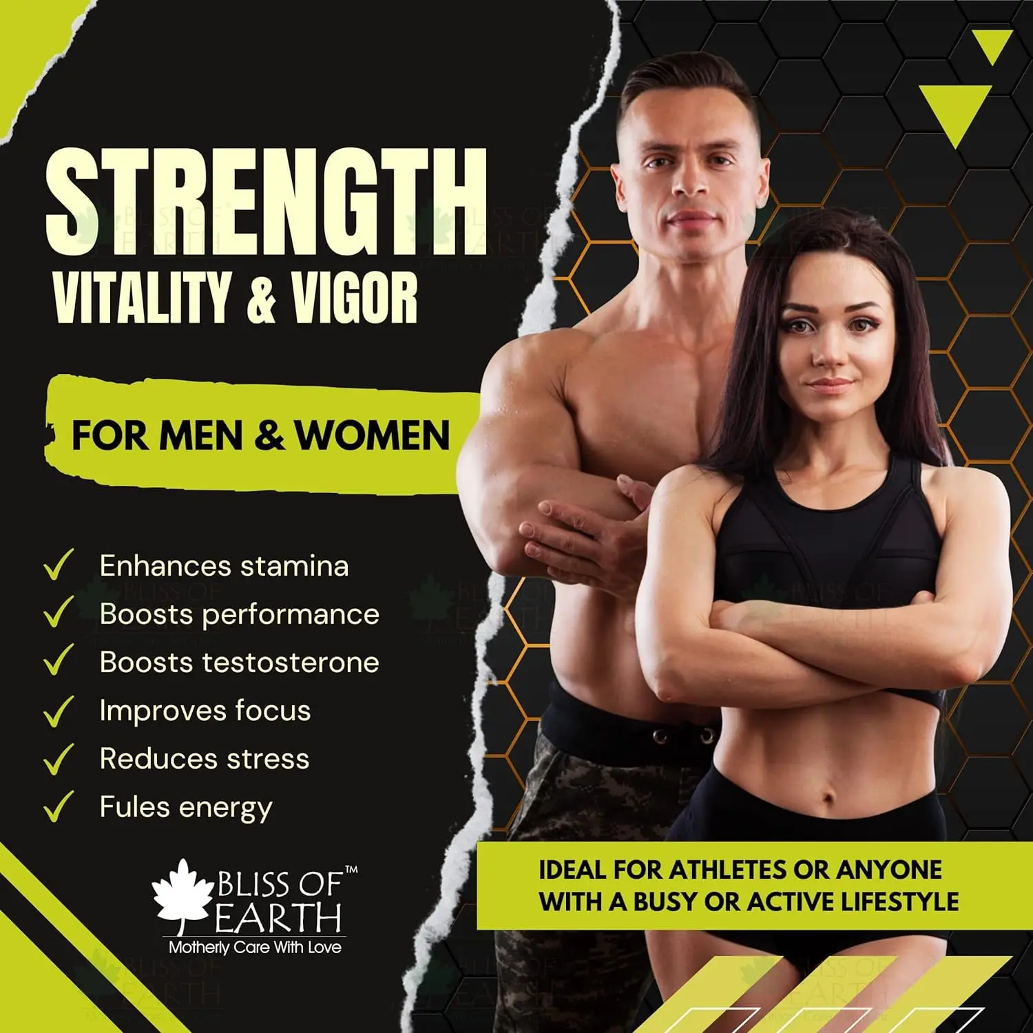 Bliss of Earth sun-dried Himalayan shilajit resin provides natural energy, stamina, focus, and clarity for daily performance.