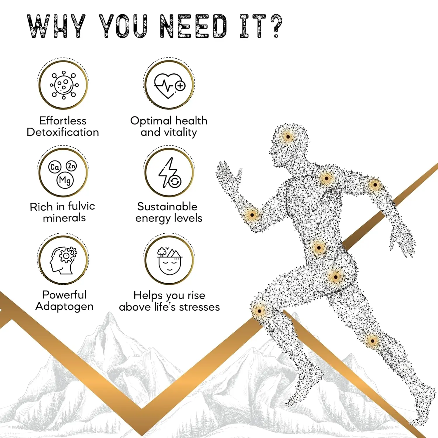 NutroTonic authentic Himalayan Shilajit resin is carefully sun-dried for 60 days, ensuring the highest potency and bioavailability for heart health, immunity, and athletic performance.