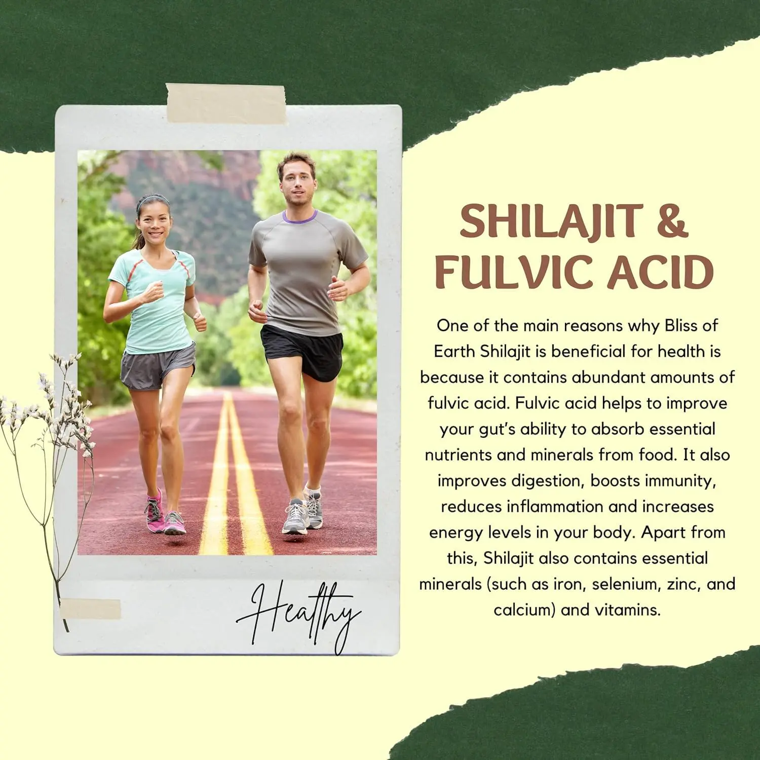 Bliss of Earth sun-dried Himalayan shilajit resin provides natural energy, stamina, focus, and clarity for daily performance.