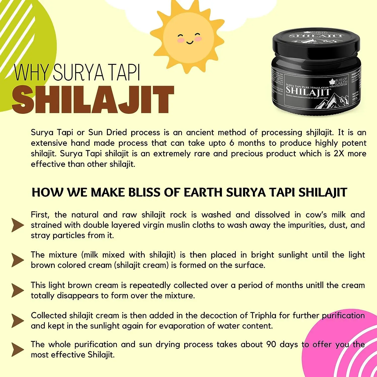 Bliss of Earth sun-dried Himalayan shilajit resin provides natural energy, stamina, focus, and clarity for daily performance.