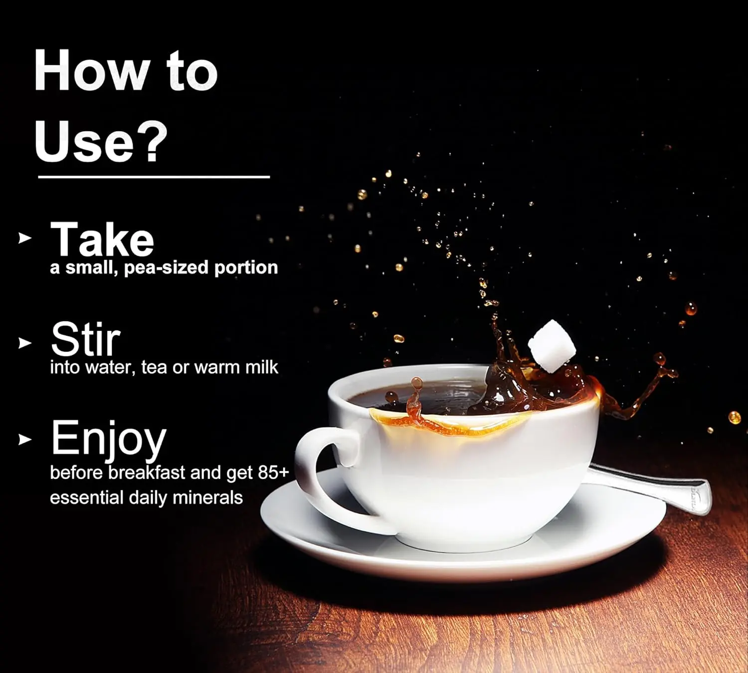 Jar of pure Himalayan Shilajit resin, an organic supplement with over 85 trace minerals like fulvic acid and zinc, sourced from high altitudes for improved energy and overall well-being.