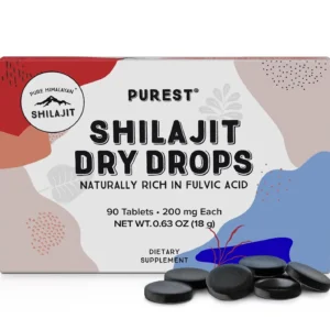 Pure Himalayan Shilajit tablets offer 85+ trace minerals and fulvic acid for energy, immune system support, and overall well-being.