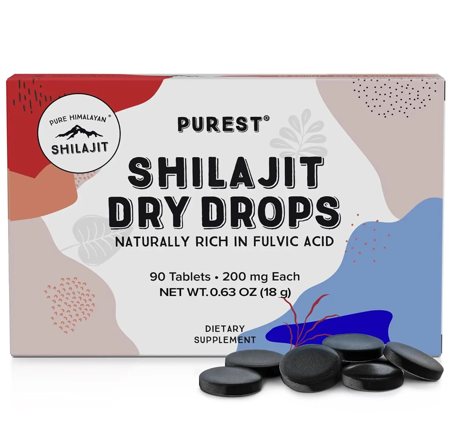 Pure Himalayan Shilajit tablets offer 85+ trace minerals and fulvic acid for energy, immune system support, and overall well-being.