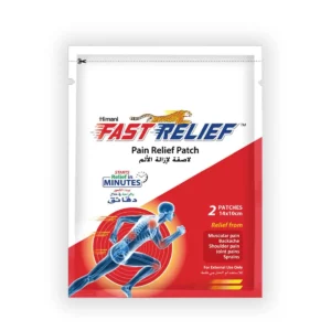 Himani Fast Relief Pain Patch provides quick relief from backache, muscle pain, joint pains, sprains, and body aches with its blend of Eucalyptus oil, Camphor, Thymol, Menthol, and Clove.