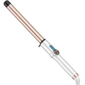 Hoson 1 inch extra long barrel curling iron creates lasting curls with adjustable temperature and dual voltage for travel.