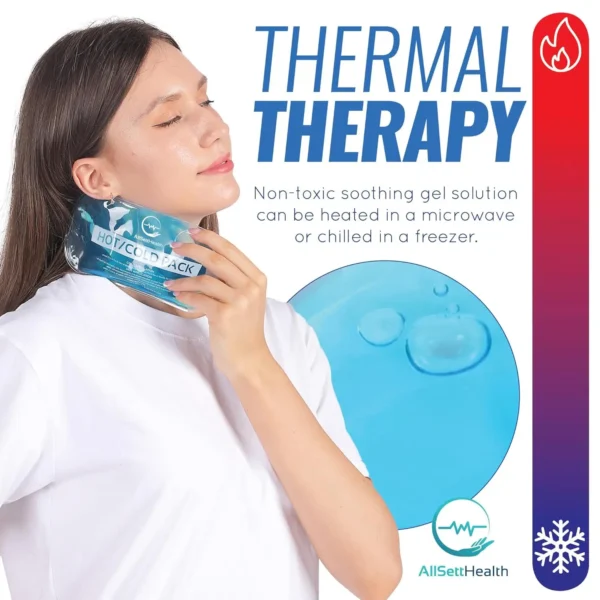 Hot Cold Gel Ice Packs Injuries Reusable 7 Pack