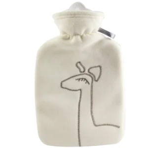 Stay warm and cozy with this hot water bottle featuring a soft fleece cover, ideal for relieving muscle aches, menstrual cramps, and flu symptoms.