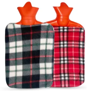 This is a large 1.8l hot water bottle with a soft, fluffy faux fur cover in multiple colors, perfect for personal care, period pain relief, or warming up on cold nights.