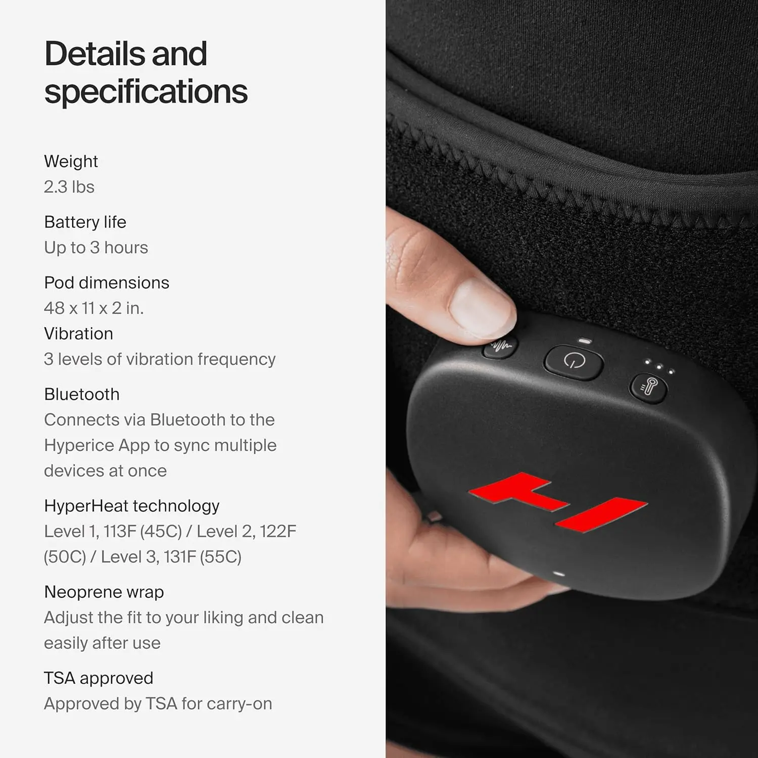 The Hyperice Venom 2 Back wrap uses heat and vibration to soothe sore back muscles and improve flexibility.