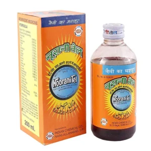 Two 200ml bottles of Icco Noorani Tel are displayed, showcasing the double pack.