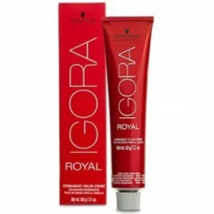 A tube of Schwarzkopf Igora Royal 3-0 Dark Brown permanent hair color provides intense color vibrancy and up to 100% white hair coverage, with ultimate color retention and perfect equalization even on porous hair.