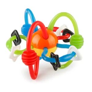 Infantino Rattle & Teether Bendy Tubes offer a safe, multi-sensory teething experience with eye-catching designs and fun colors.