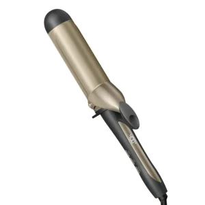 The INFINITIPRO by Conair 1 3/4 inch tourmaline ceramic curling iron reduces frizz for healthy, shiny, voluminous curls.