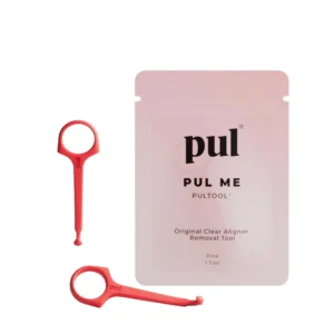This two-pack of PULTOOL aligner removal tools makes removing Invisalign, Smile Direct Club, and other clear aligners easy, hygienic, and discreet, even with buttons or attachments.