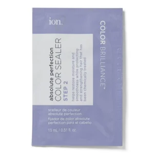 Ion Absolute Perfection Color Sealer helps protect chemically treated hair against damage and color fade, restoring moisture and smoothness while reducing breakage.