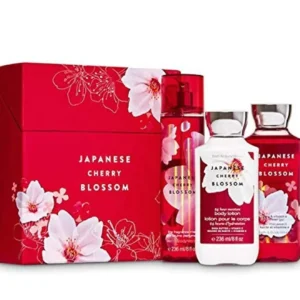 This ergonomically designed Japanese Cherry Blossom gift set is crafted with care for a perfect and functional bath and body experience.