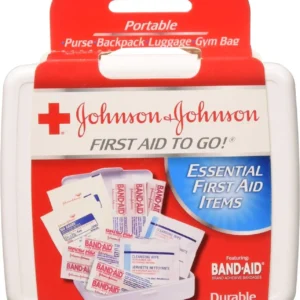 This image shows a 7-pack of Johnson & Johnson First Aid To Go Kits.